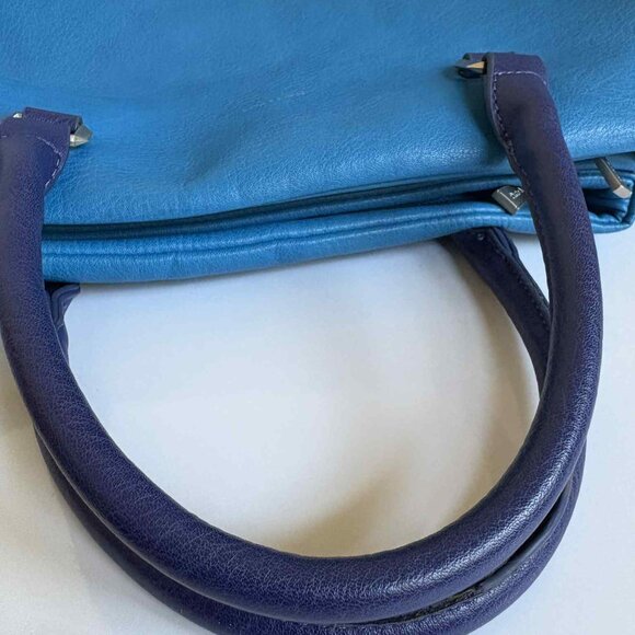 Pixie Mood Vegan Leather Handbag Teal and Dark Blue - Picture 14 of 16